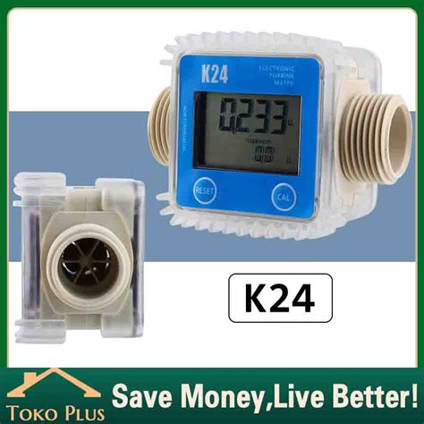 Jual K Turbine Digital Flow Meter Inch Lcd Flow Meter Digital