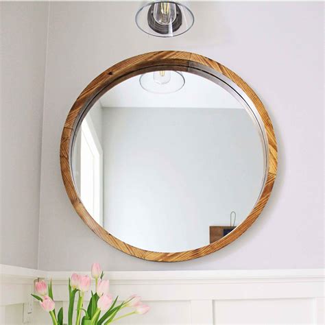 Round Wood Mirror DIY - Angela Marie Made