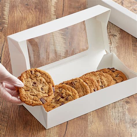 X X White Auto Popup Window Cookie Bakery Box