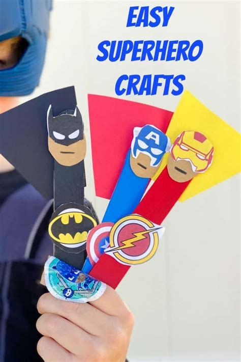 5 Superhero Crafts for Kids - The Chirping Moms