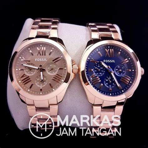 Jual Jam Tangan Wanita Fossil AM 4511 4510 4509 Cecile Chronograph