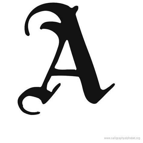 Calligraphy Alphabet Old English A Calligraphy Alphabet Alphabet