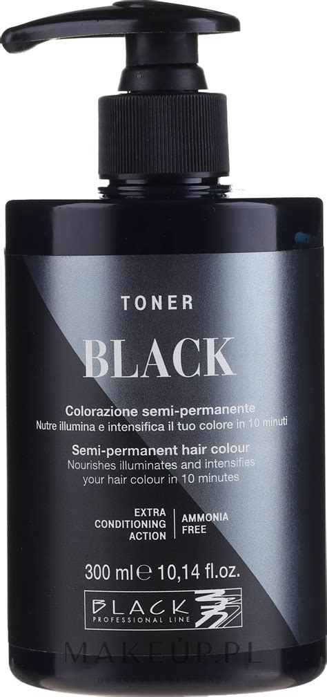 Black Professional Line Semi Permanent Coloring Toner Toner