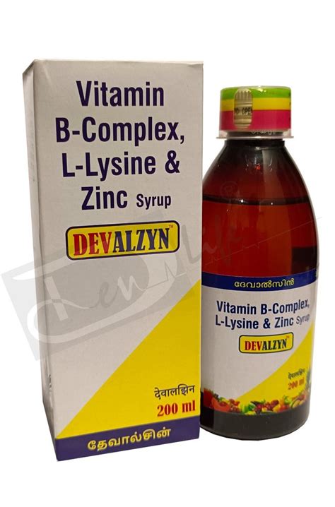 Vitamin B Complex L Lysine Zinc Syrup At Best Price In Mumbai