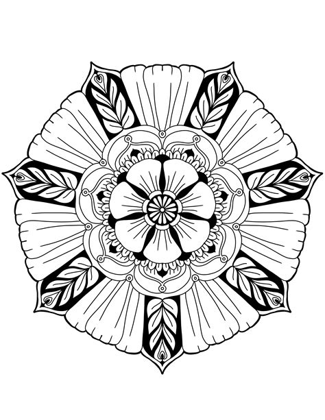 Mandala Drawing Easy | Free download on ClipArtMag