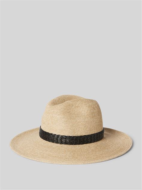 Loevenich Strohhut Mit Hutband Modell Fedora Beige Online Kaufen