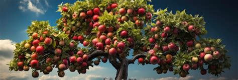 Premium Photo | Different Trees Plants Fruit Standing Background Image ...