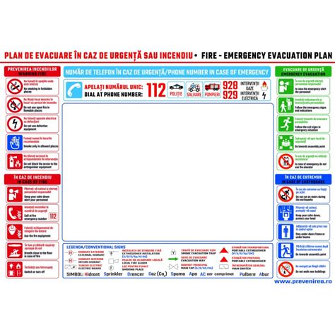 Plansa De Evacuare In Caz De Incendiu