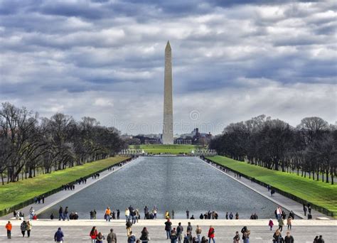 View Of Washington Monument From Abraham Lincoln Memorial. Washington ...