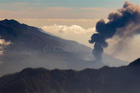 View Of Eruption Of Cumbre Vieja Volcano La Palma Canary Islands