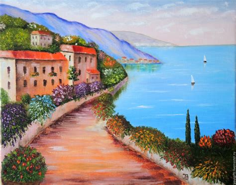 Mediterranean Oil Painting at PaintingValley.com | Explore collection ...