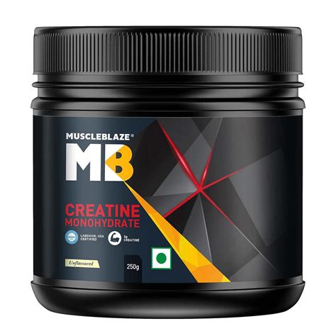 Muscleblaze Creatine Monohydrate Unflavoured 250 G 0 55 Lb Powder