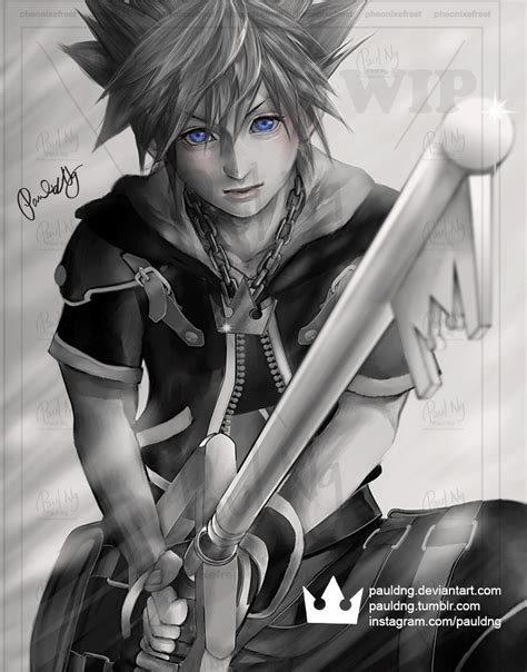 Wip Kingdom Hearts Sora By Pauldng On Deviantart