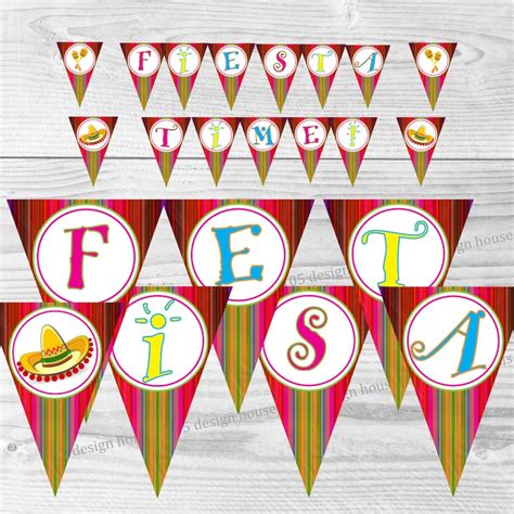 Instant Download Fiesta Banner Printable Printable Fiesta Etsy