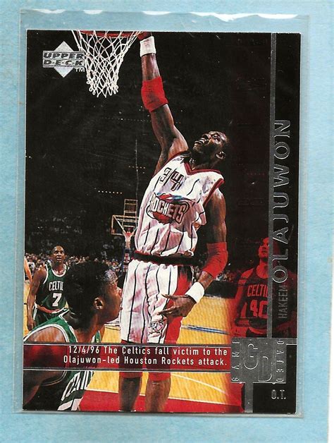 Hakeem Olajuwon Upper Deck Game Dated Rockets