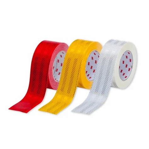 Red White Yellow Retro Reflective Tape Length Mm Packaging Type