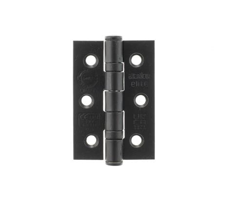 Atlantic Grade 7 Ball Bearing Hinges 76x51mm Matt Black Pair Door Hinges From Handles 4