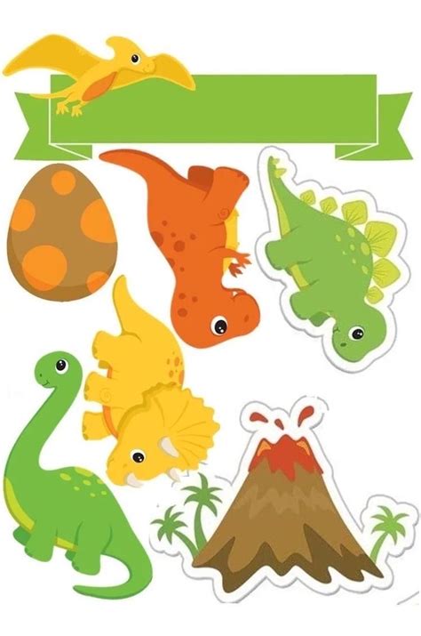 Pin By Melitany On Niños Y Graduación Dinosaur Cake Toppers Dinosaur