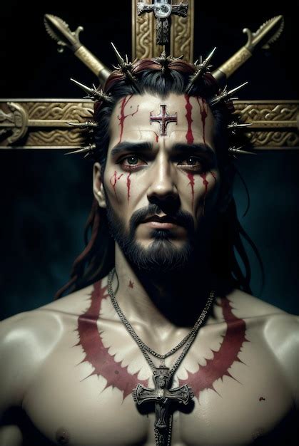 Premium Ai Image Modern Jesus Christ In Hyper Realistic Style With