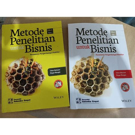 Jual Paket Buku Metode Penelitian Untuk Bisnis Edisi 6 Buku 1 2 By