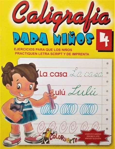 Caligrafia para niños 4 Librería El Puente