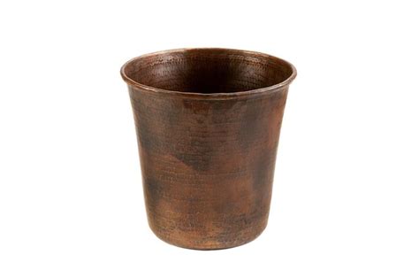 Premier Copper Products Tc Db Hand Hammered Copper Trash Can Oil