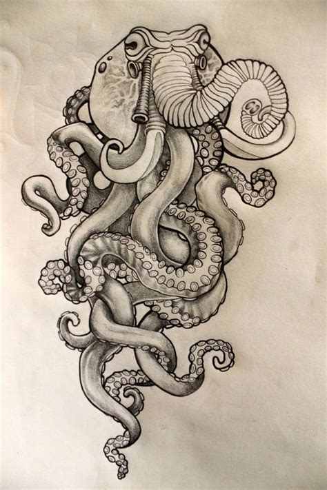 Realistic Octopus Drawing at GetDrawings | Free download