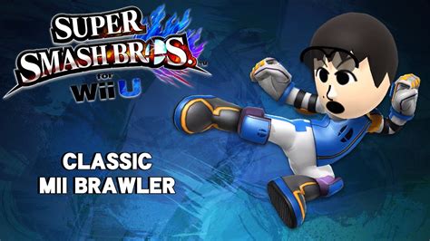 Classic Mii Brawler Super Smash Bros 4 YouTube