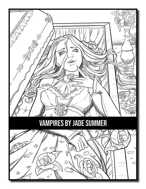 Vampire Coloring Pages For Adults