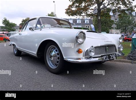 Front View Of An Auto Union 1000 Sp Coupe In White With A 1lt Engine