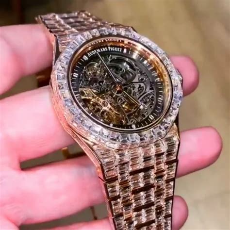 Hip Hop Customized Iced Out Moissanite Diamond Watch For Men Vvs