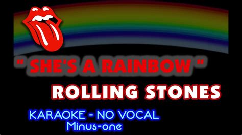 Rolling Stones SHE S A RAINBOW Karaoke No Vocal YouTube