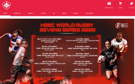 Hsbc World Rugby Sevens Series 2022 Read Schedule