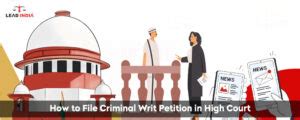 How To File Criminal Writ Petition In High Court