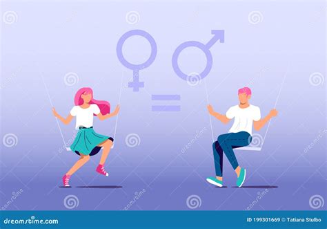 Concept Of Gender Equality Stock Vector Illustration Of Goal 199301669