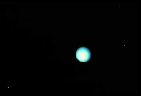 Voyager 2 Composite Of Uranus & Three Of Its Moons Photograph by Nasa ...