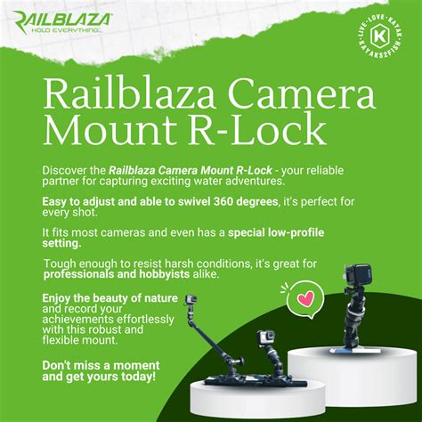 Railblaza Camera Mount R Lock 45 Kayaks2fish