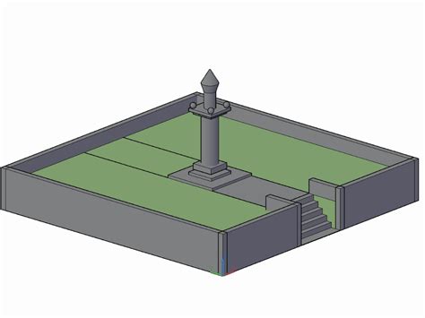 Monumento geométirco en 3d en AutoCAD CAD 67 44 KB Bibliocad