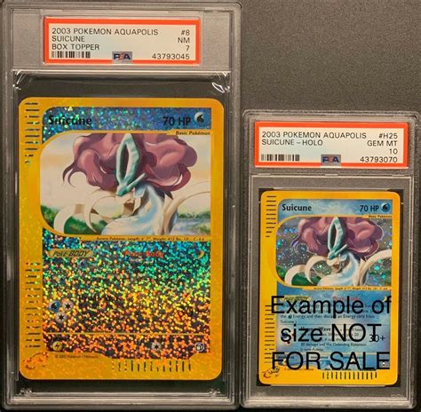 Auction Prices Realized Tcg Cards 2003 Pokemon Aquapolis Box Topper Suicune