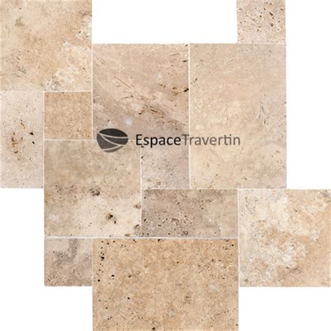 Travertin Opus Romain 4 Format Carrelage En Pierre Naturelle