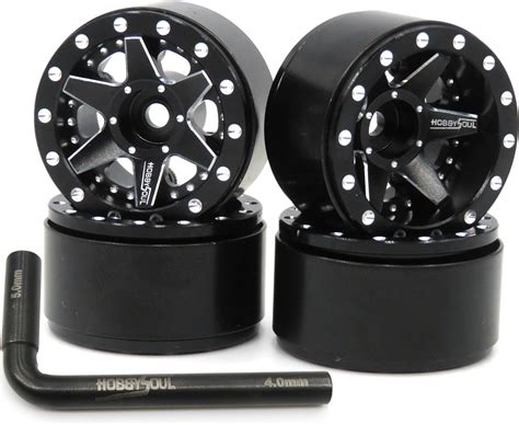 Amazon Hobbysoul Adjustable Offset Beadlock Wheels Rims Black