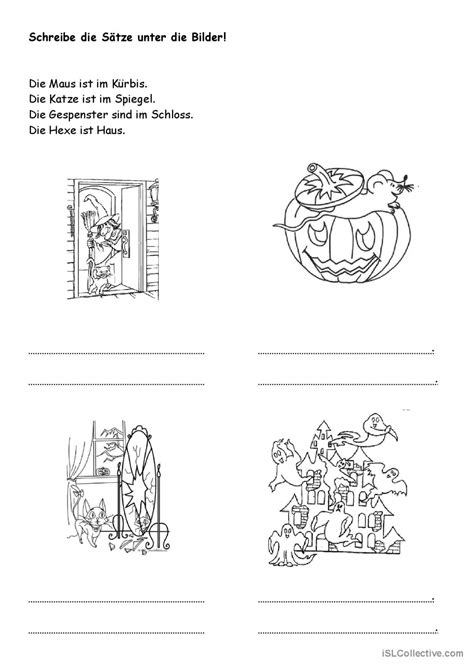 Halloween Deutsch Daf Arbeitsbl Tter Pdf Doc