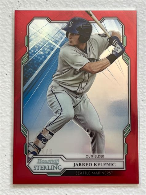 Jarred Kelenic Bowman Sterling Prospects Red Refractors Bpr