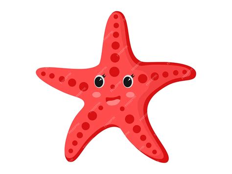 Premium Vector Cute Starfish Sea Animals Illustration