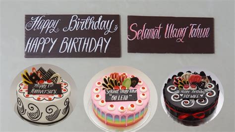 Menulis Di Kue Ulang Tahun Agar Bagus Dan Rapi Write On The Cake