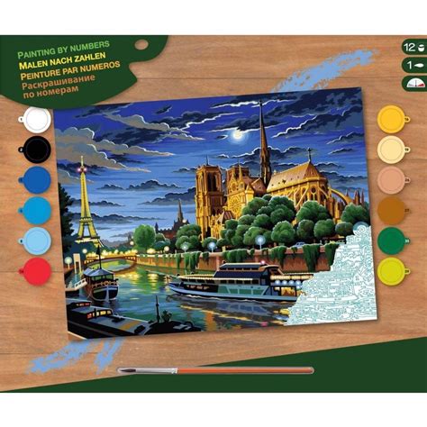 Sequin Art Paris Large Painting By Numbers Craft And Hobbies From