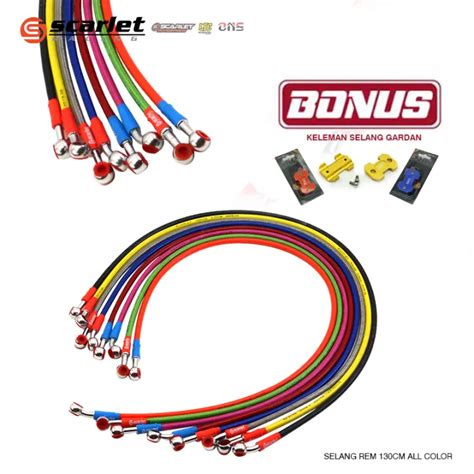 Scarlet Racing Kabel Selang Rem Disc Cakram Ukuran 130 Cm Lazada