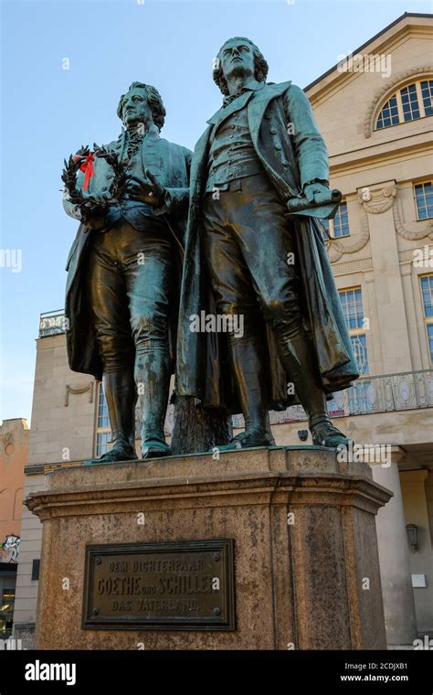 Goethe And Schiller Statue Hi Res Stock Photography And Images Alamy