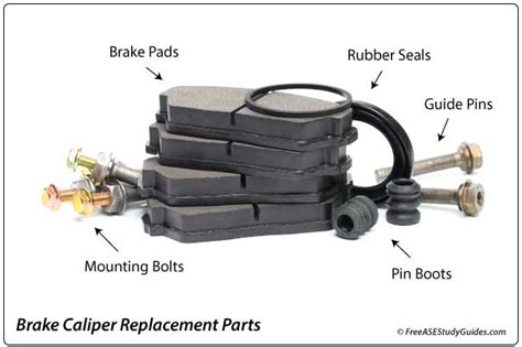 Sticking Brake Caliper Guide Pins Free Ase Study Guides