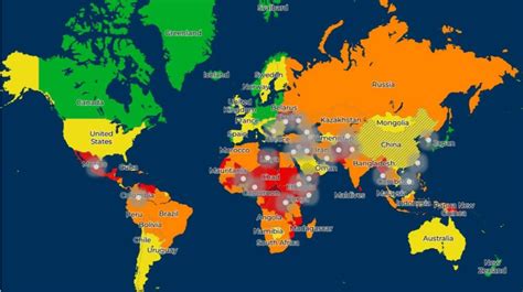 Revelados la lista de países más y menos seguros del mundo en 2023